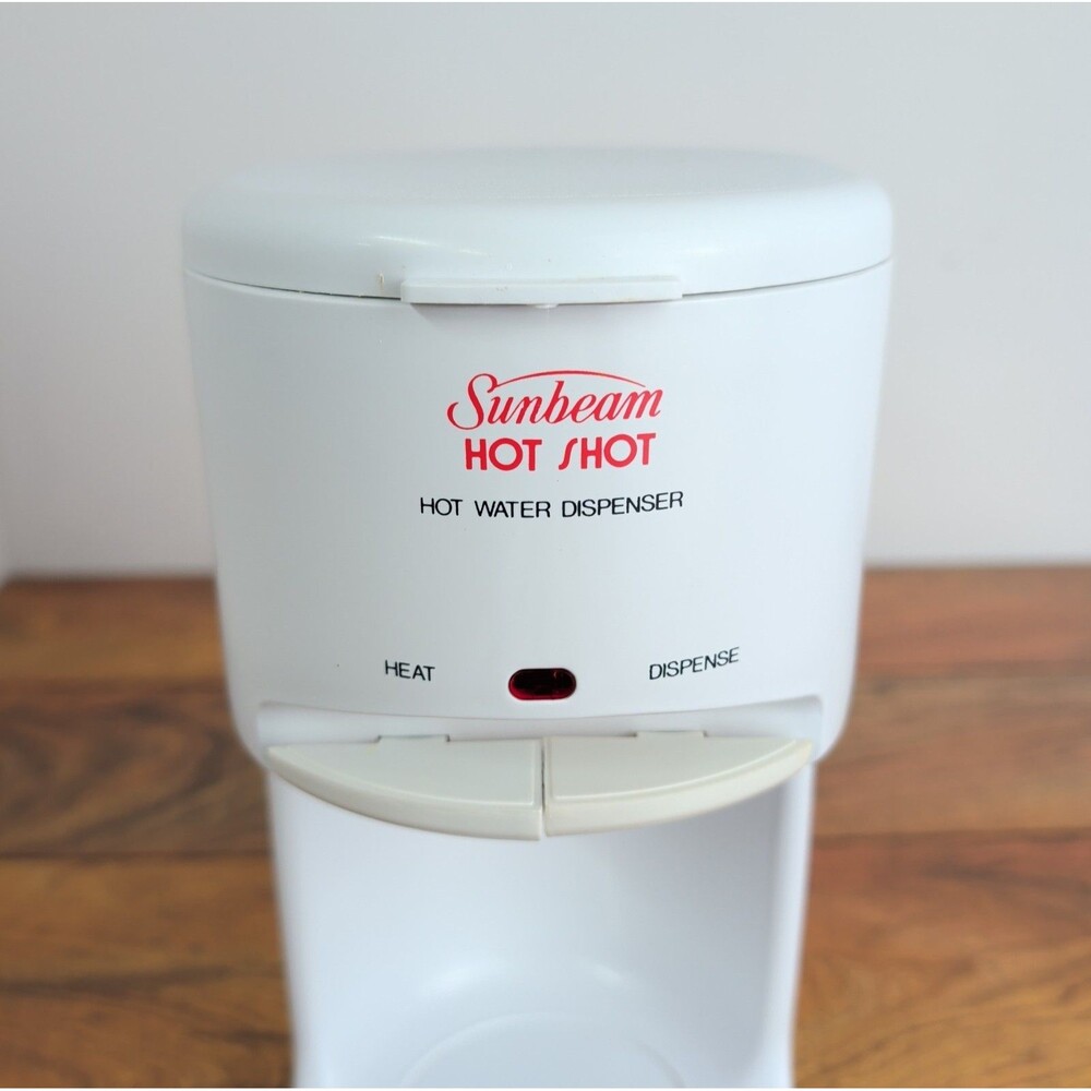 Vintage Sunbeam Hot Shot Hot Water Dispenser 3211 White Tested Works Great w/Box - Picture 6 of 16